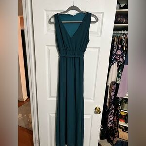 Baltic Born V-Neck Dark Teal dress - Large